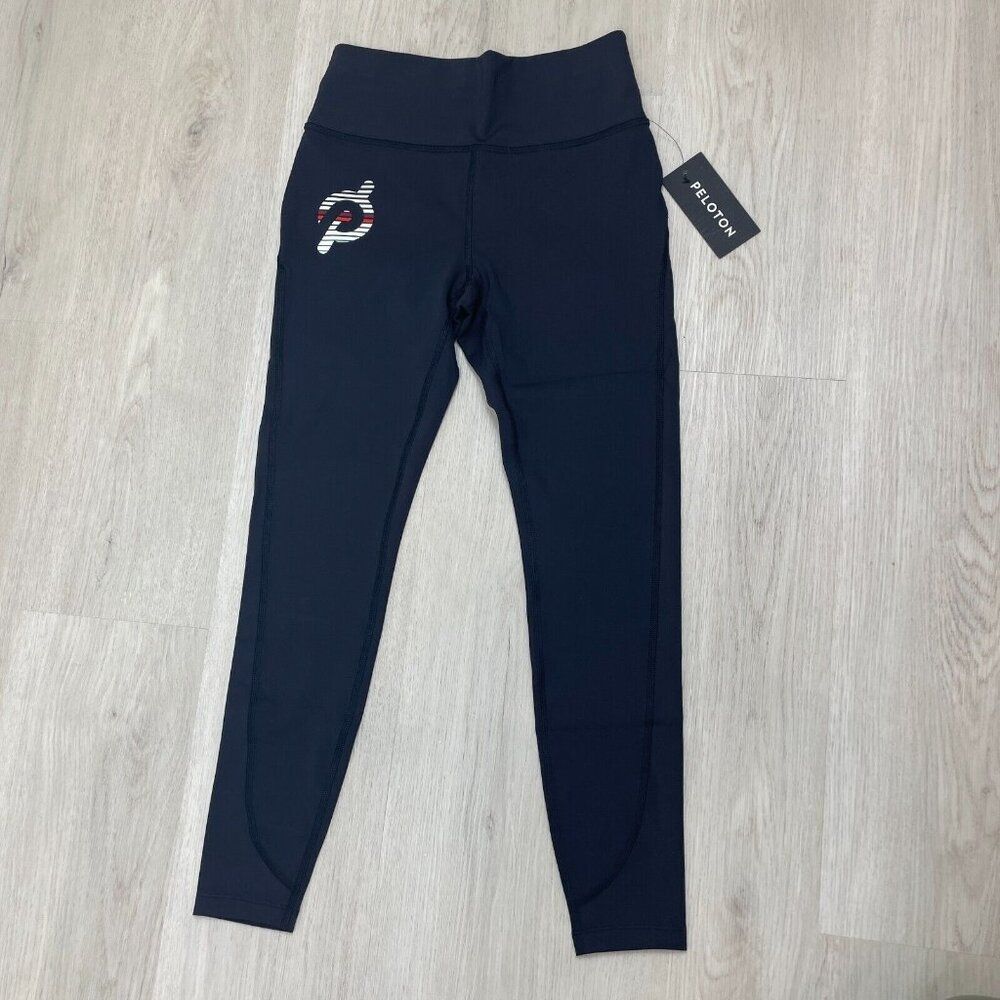 Peloton Black High-Waist Leggings with Logo